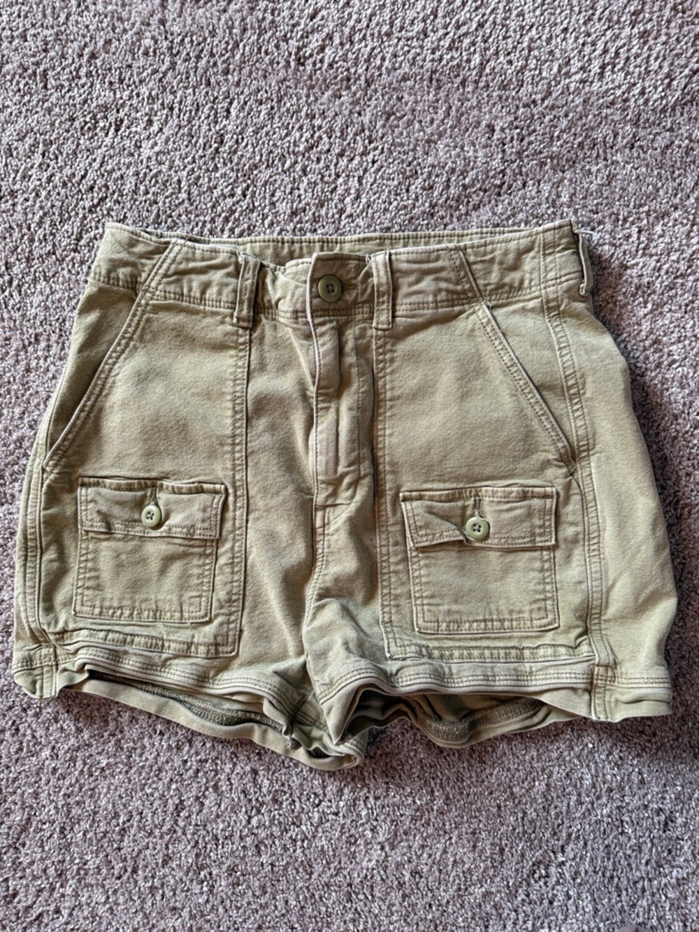 American Eagle Outfitters Green Utility Cargo Shorts